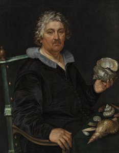 Portræt af Haarlem Shell Collector Jan Govertsen van der Aer af Hendrik Goltzius